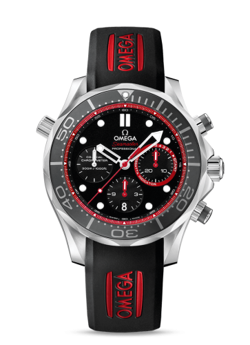 Omega Seamaster Diver 300M Co-Axial 44 Regatta Chronograph Stainless Steel / Black / Rubber / ETNZ